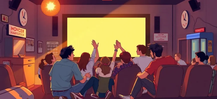 Films d'action avec une équipe d'amis