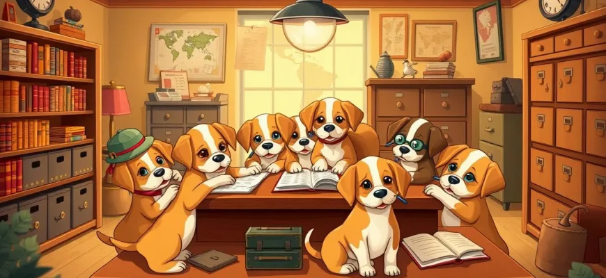 Films Détectives avec des Chiots