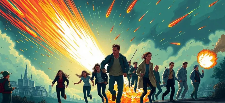 Films d'action sur la pluie de météorites