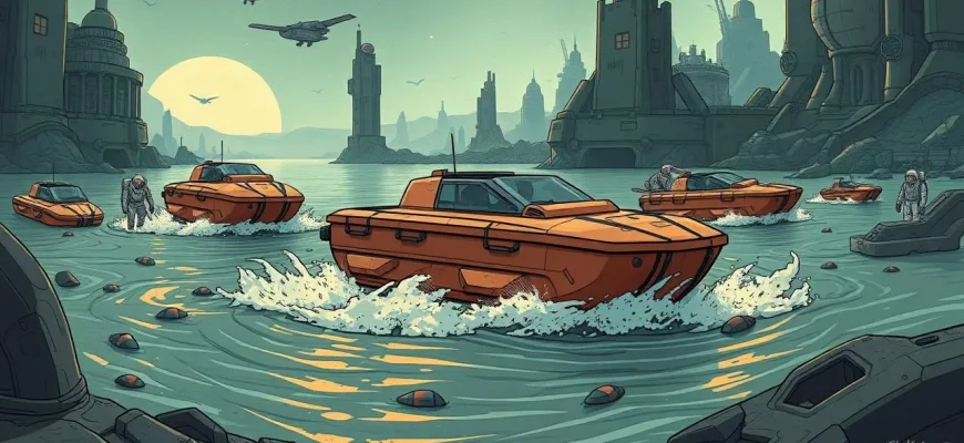 Films de science-fiction sur des radeaux