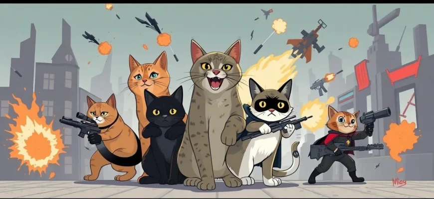 Films d'action avec des chats parlants