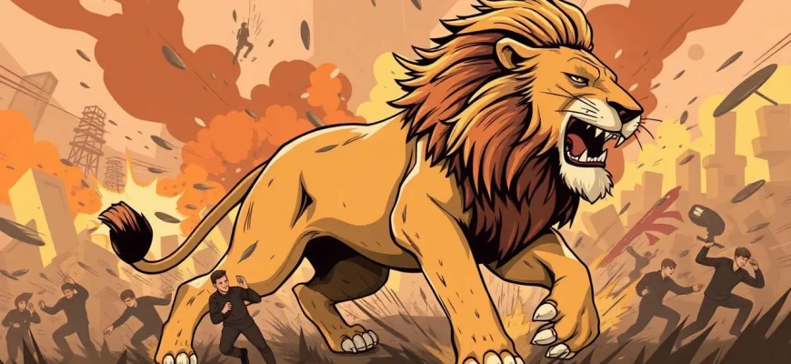 Films d'action avec des lions