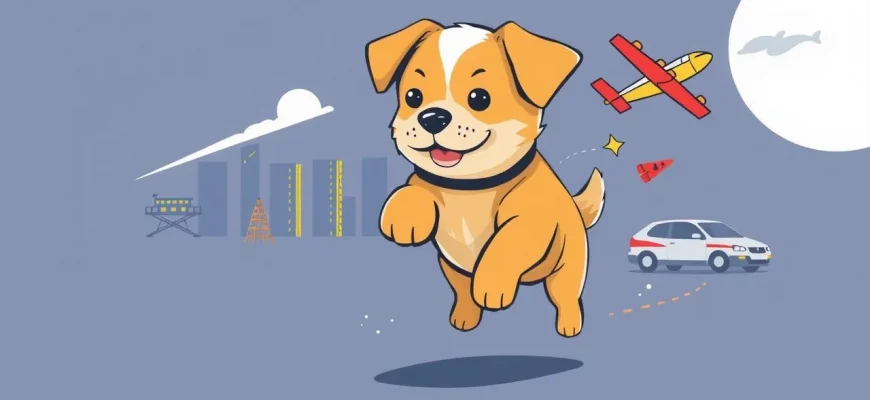 Films d'action avec des chiots