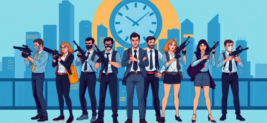 Films d'action avec des employés de bureau