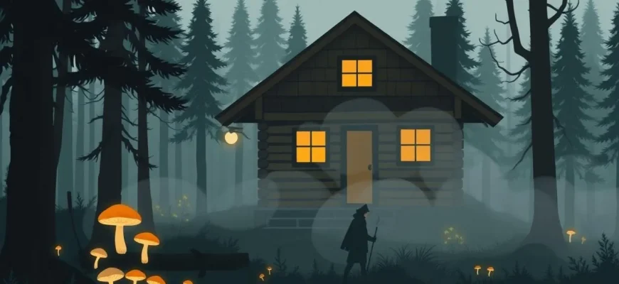 Films de fantasy dans une cabane en forêt